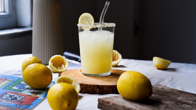 Craft lemonade with fresh squeezed lemons