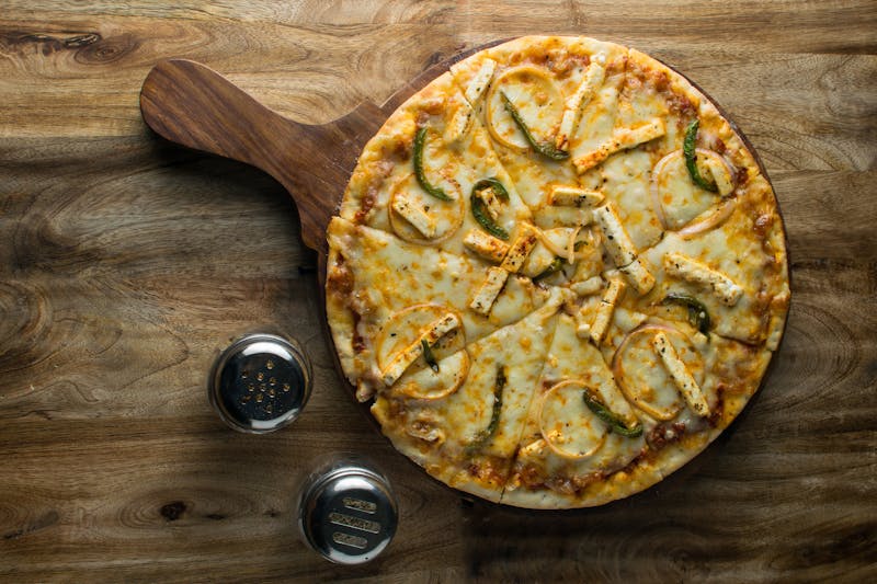 Via 313 Woodward pizza with roasted vegetables